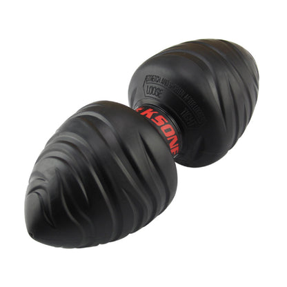 WILKYs0Stretching Conjoined Peanut Massage Fascia Yoga Fitness Ball
 Product information：
 


 diameter ： 18.5*7cm
 
 weight ： 300g
 
 Applicable scenarios ： Running, fitness equipment, fitness, health massage
 
 colour ： Red, black