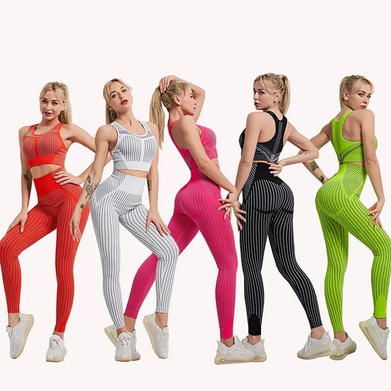 Women's Yoga Fitness suits in various colors for enhanced flexibility and strength in practice.