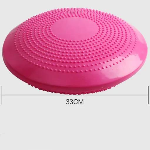 WILKYs0Yoga Air Cushion
 Product name: Yoga Air Cushion
 
 Material: Environmental protection PVC
 
 Color: blue, red, gray, green
 


 Application: home outdoor office yoga hall
 
 
 
 
 