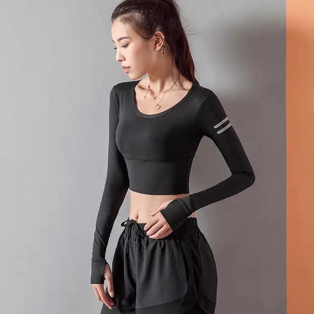 WILKYs0Sports Yoga Fitness Top
 Fabric Name: Chemical Fiber Blend
 
 Fabric composition: polyester fiber (polyester)
 
 Fabric composition content: 89 (%)
 
 Lining Name: Cotton Blend
 
 Lining c