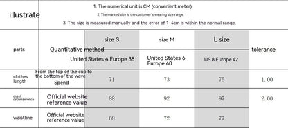 Size chart for Deep V Beach Bikini Lace-up One-piece Swimsuit, available in sizes S, M, L, with measurements in centimeters for clothes length, chest circumference, and waistline.