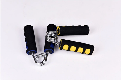 WILKYsFitness equipmentFitness Hand GripperMaterial: PP + chrome plated carbon spring steel + sponge sleeve
Specifications： blue, green, yellow, red.
Product Name: sponge grip
Product specification: 9 * 12.5c