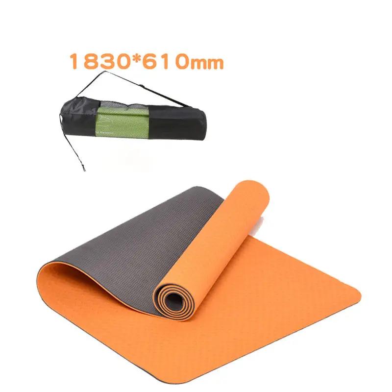 WILKYs0Non-slip tpe yoga mat
 Material: Environmental protection TPE
 
 Specification: 6MM
 
 
 Features:
 
 1. Small and light, easy to carry and carry in a yoga bag after the roll.
 
 2. Soft