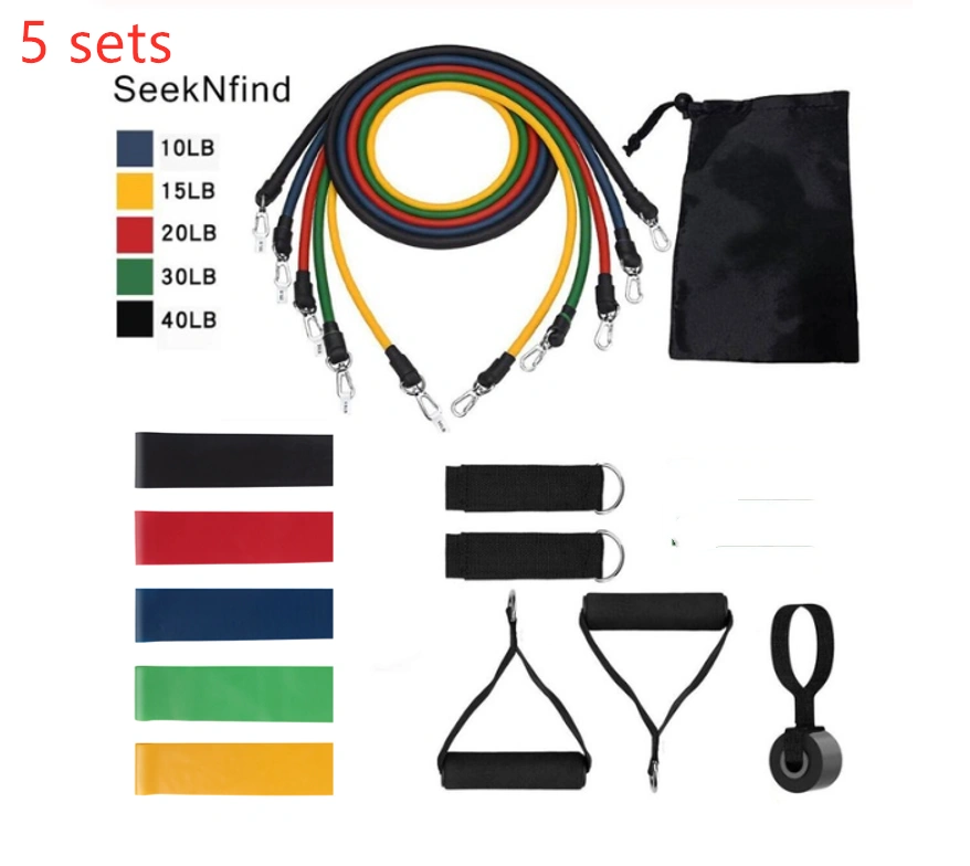 WILKYs0Pull Rope Elastic Rope Strength Training Set
 Overview:


 1. Beautifully styled: This yoga pull rope is suitable for a variety of sports.
 
 2. High quality: Made of high quality latex, resistant to pulling, 