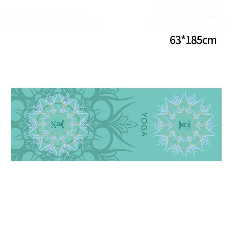 WILKYs0Non-slip printed yoga mat
 Name: Fleece Yoga Towel
 
 Size: 185CM*63CM
 
 Material: Double-sided velvet
 
 Thickness: 1.5MM


 
 
 
 
 
 
 
 
 
 
 
 
