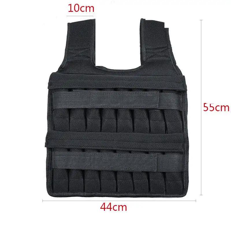 WILKYs0Running sport weight vest
 Material: breathable sandwich mesh
 
 Specification: empty vest leather (can hold 15kg), empty vest leather (can hold 35kg)
 
 Type: training a weight-bearing vest