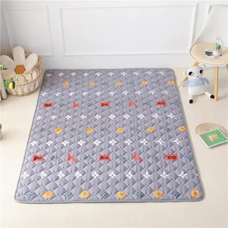 WILKYs0Cotton Non-slip Floor Mats Baby Crawling Mats, Climbing Mats, Foldable
 
 Product Information:
 
 
 Main ingredient content of fabric: 100%
 
 Material: pure cotton
 
 Main component of fabric: cotton
 
 Process; machine weaving
 
 Sub