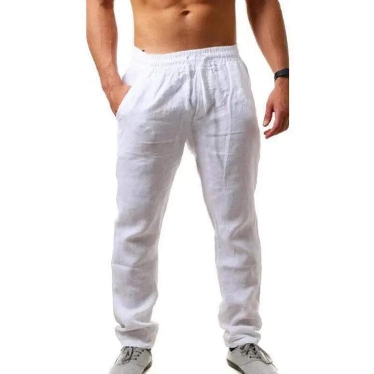 WILKYs4Hip Hop Breathable Cotton Linen Loose Casual Sports Pants
 Product information:
 
 Fabric name: polyester
 
 Style: Europe and America
 
 Waist type: mid-waist
 
 Whether there is a belt: with a belt
 
 Pants Placket: Teth