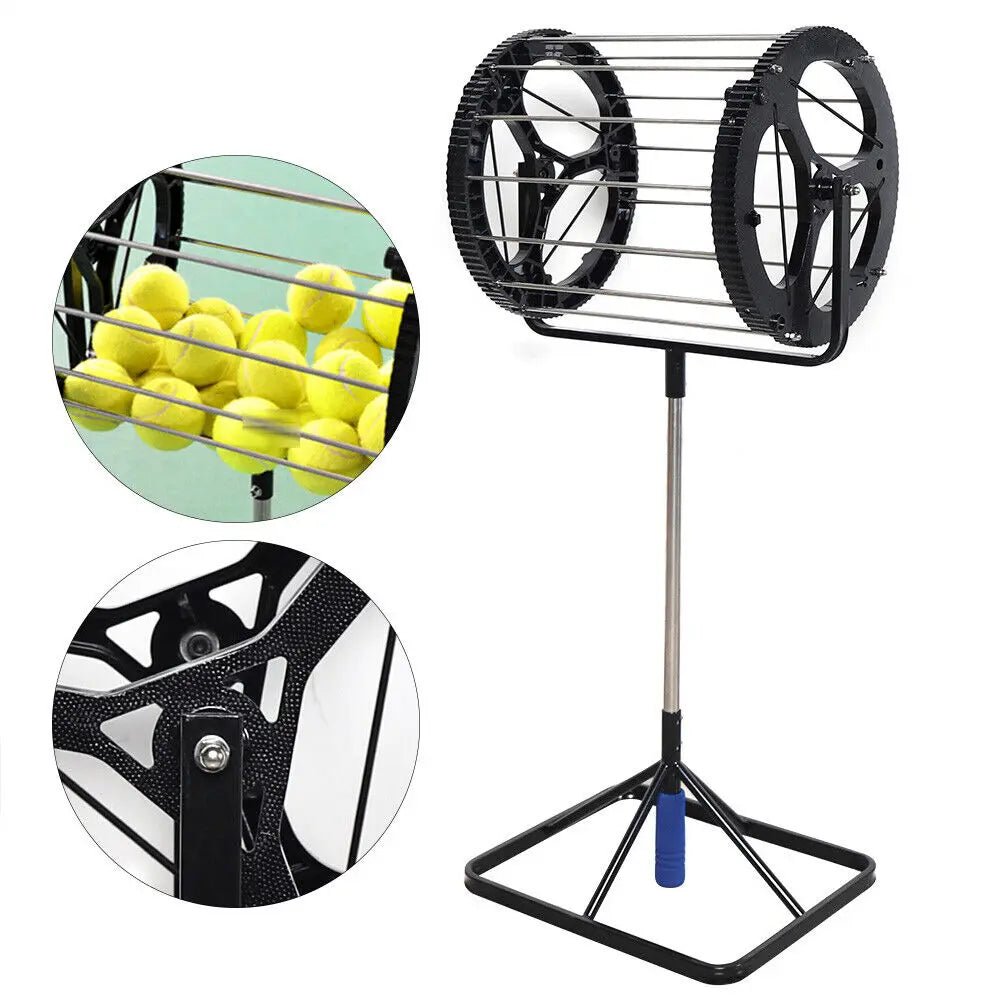 2 - in - 1 Tennis Ball Collector and Ball Hopper Sporting Goods Tennis Ball Picker - WILKYs