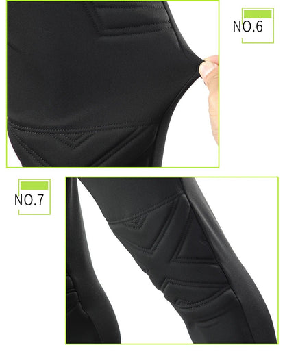 2021 New Uniform Men's Football Training Goalkeeper Uniform Kids Soccer Jersey Set Long Sleeve Protective Sponge Shirt Pants - WILKYs