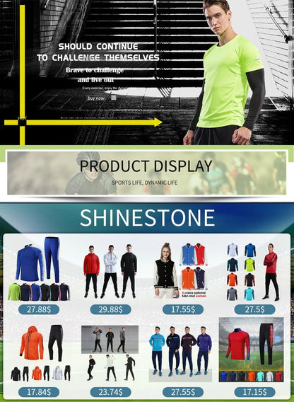 2021 New Uniform Men's Football Training Goalkeeper Uniform Kids Soccer Jersey Set Long Sleeve Protective Sponge Shirt Pants - WILKYs