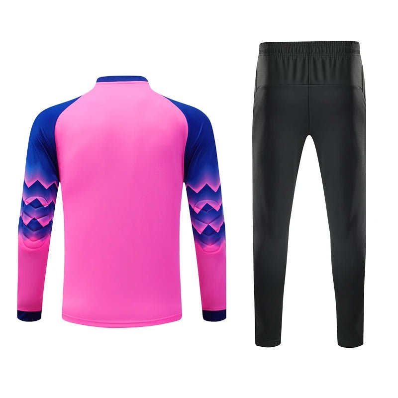 2021 New Uniform Men's Football Training Goalkeeper Uniform Kids Soccer Jersey Set Long Sleeve Protective Sponge Shirt Pants - WILKYs