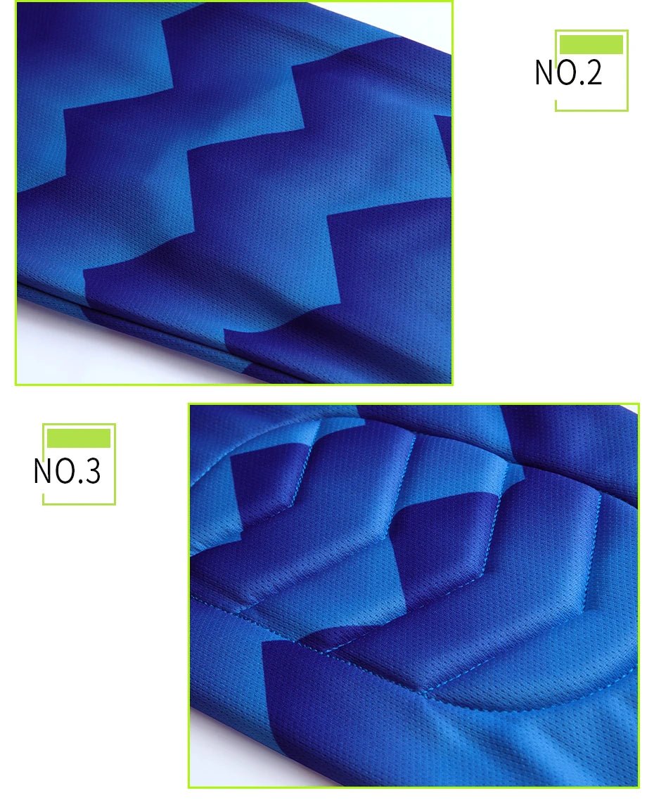 2021 New Uniform Men's Football Training Goalkeeper Uniform Kids Soccer Jersey Set Long Sleeve Protective Sponge Shirt Pants - WILKYs