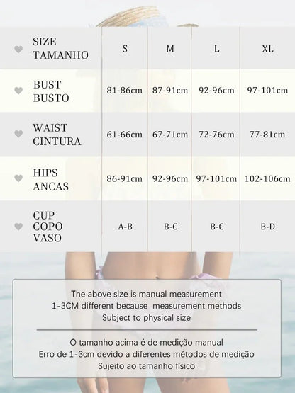 2023 new push up women swimwear sets new sexy bikini set solid color sling pleated split swimsuit Women 2 pieces micro bikini Sw - WILKYs