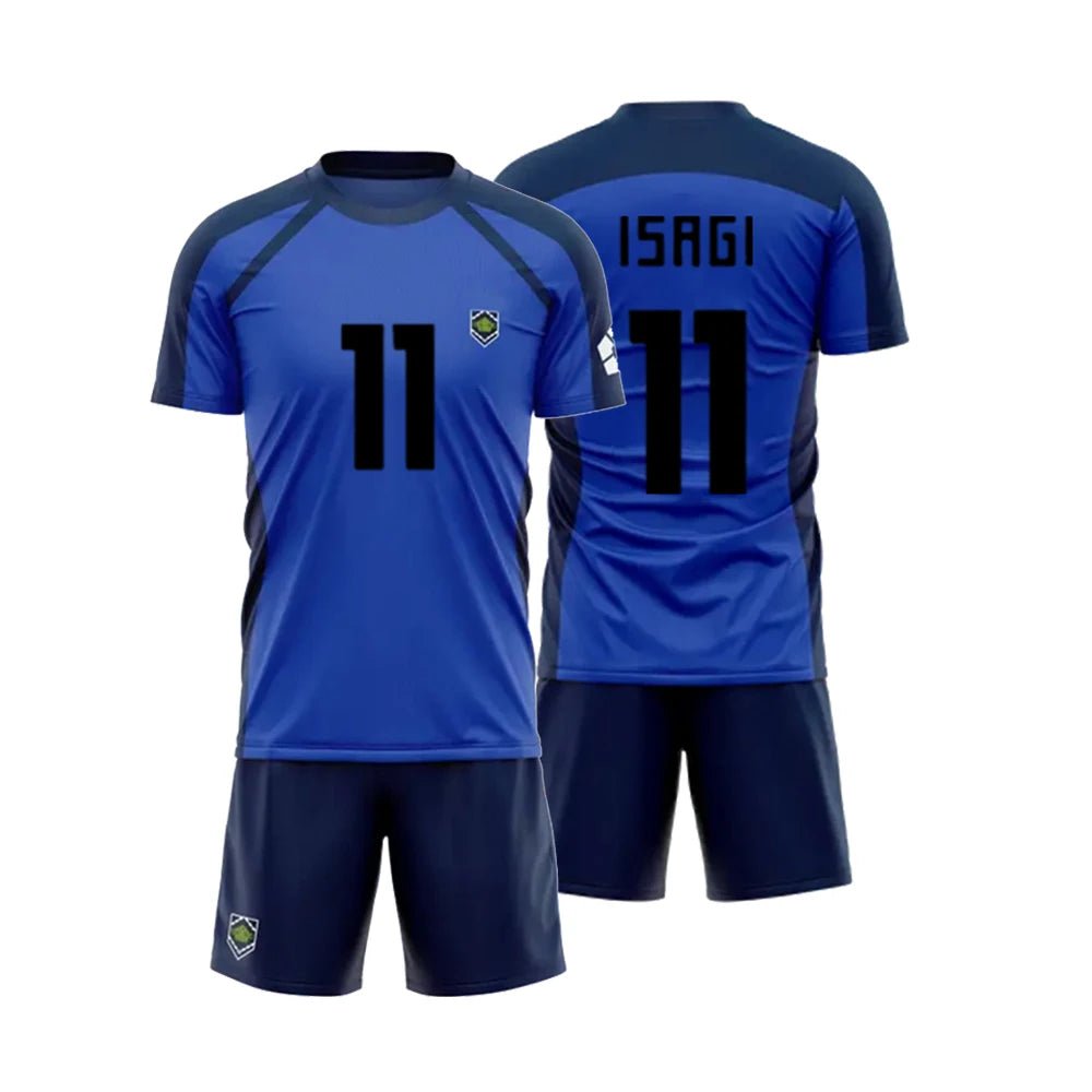 2024 New Anime Blue Lock Short Sleeve Set Futsal Football Pattern VL Replika T Shirt Sets Soccer Club Cosplay Unisex Jersey - WILKYs