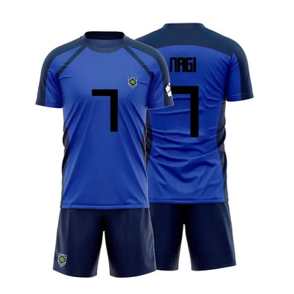 2024 New Anime Blue Lock Short Sleeve Set Futsal Football Pattern VL Replika T Shirt Sets Soccer Club Cosplay Unisex Jersey - WILKYs