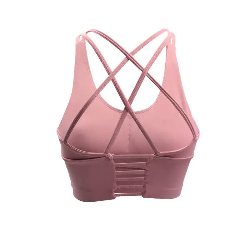 WILKYs0Yoga vest-style fitness bra
 Main fabric composition: nylon/nylon
 
 The content of the main fabric composition: 87 (%)
 
 Lining composition: spandex
 
 Lining ingredient content: 13 (%)


 
