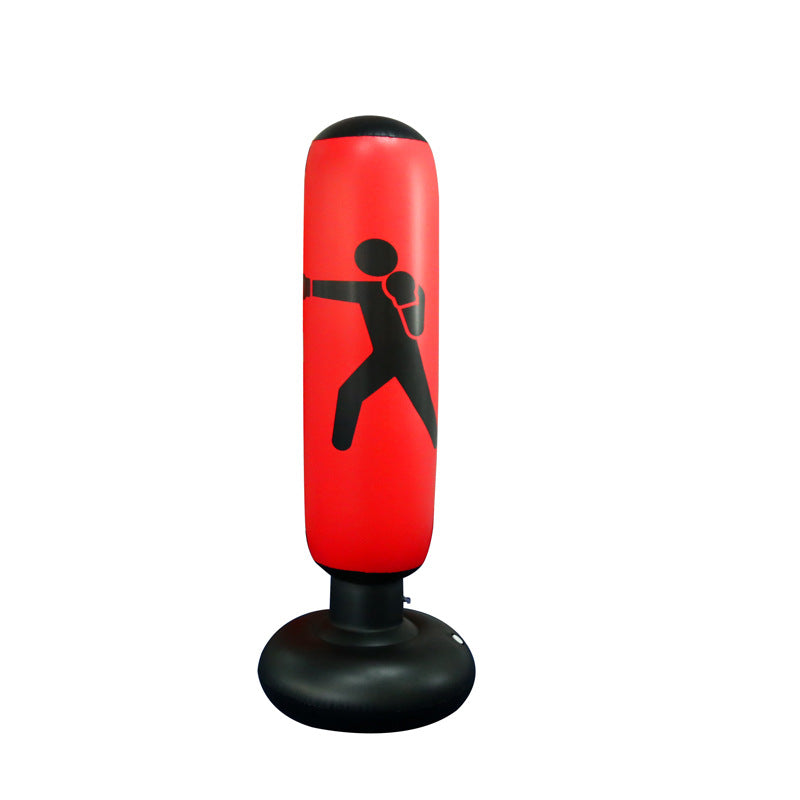 WILKYsExercise EquipmentFitness inflatable boxing column
 Packing: OPP bag
 
 Name: 160cm pneumatic boxing column tumbler
 
 Material: environment-friendly PVC
 
 Thickness: 0.3 mm
 
 Size: 160cm inflatable height, 65cm c