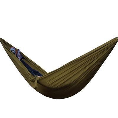 WILKYsHammockBackpacking Hammock - Portable Nylon Parachute Outdoor Double Hammock
Overview - Made of 210T parachute nylon fabric, portable and durable - Weight capacity is within 150kg, suitable for one person - Easy to be cleaned and dry quickly