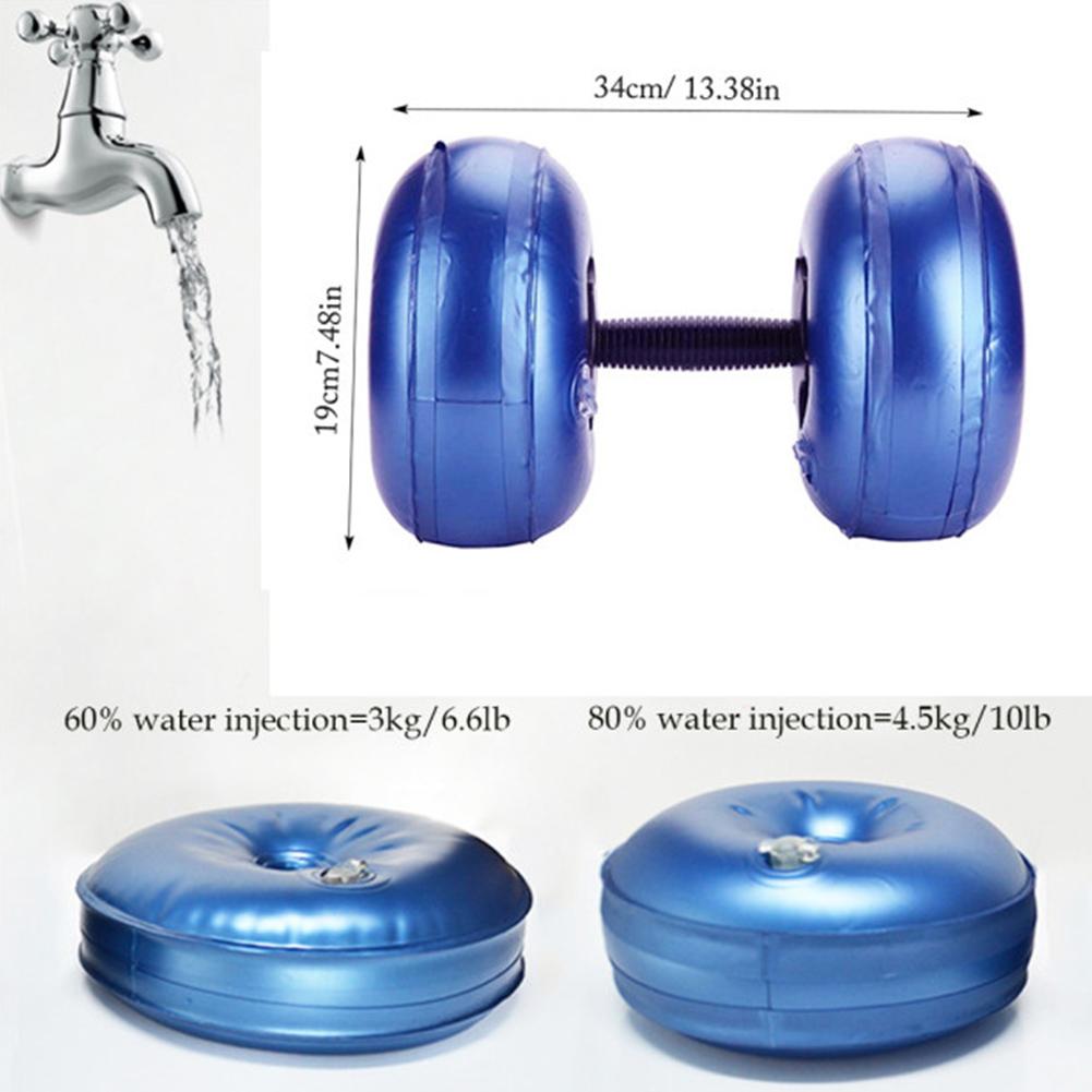 WILKYs0Water filled dumbbells
 Key points:
 
 1. Non-slip handle: your first weight-adjustable dumbbell: save space. Required amount of water: individually adjusted weight. Ideal for use on the 