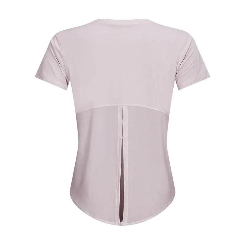 WILKYs0Yoga Fitness T-shirt
 Product category: T-shirt
 
 Function: Quick drying
 
 Applicable gender: female
 
 pattern: plain
 
 Error range: 1~2cm
 
 Suitable seasons: summer, winter, sprin