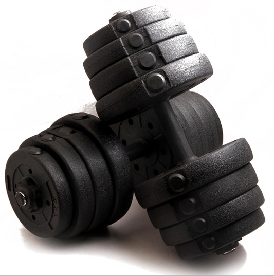 WILKYs0Men's dumbbell
 
 1.2 in 1 design, can be dumbbell, also can change to barbell
 
 
 2. you can exercie at home, help you strength your body
 
 
 3.Full steel dumbbell barbell, smo