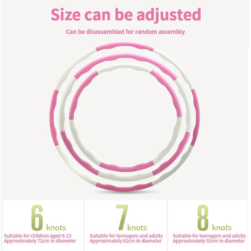 WILKYs0Home Workout Sports Hoop Circle Slimming Massage Hoop Fitness Excercis
 Overview:


 15 minutes a day, good figure starts with fitness hoop.
 
 Use high-quality foam to soothe the waist.
 
 Rotate to minimize hurt.
 
 2 massages per se