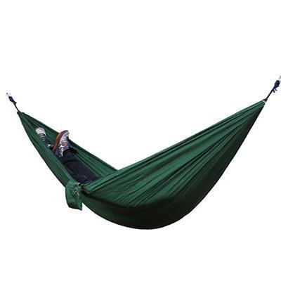 WILKYsHammockBackpacking Hammock - Portable Nylon Parachute Outdoor Double Hammock
Overview - Made of 210T parachute nylon fabric, portable and durable - Weight capacity is within 150kg, suitable for one person - Easy to be cleaned and dry quickly