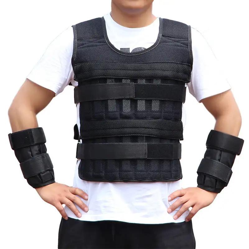 WILKYs0Running sport weight vest
 Material: breathable sandwich mesh
 
 Specification: empty vest leather (can hold 15kg), empty vest leather (can hold 35kg)
 
 Type: training a weight-bearing vest