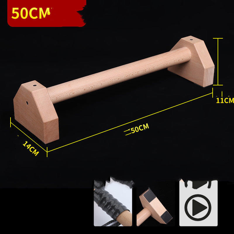 WILKYs0Push-up Stand Wooden Single Parallel Bars Inverted Stand Practice Push
 Note:
 
 1. The product is taken in kind, but because of lighting problems, pictures may have a slight chromatism.
 
 2. Due to the difference between different mo