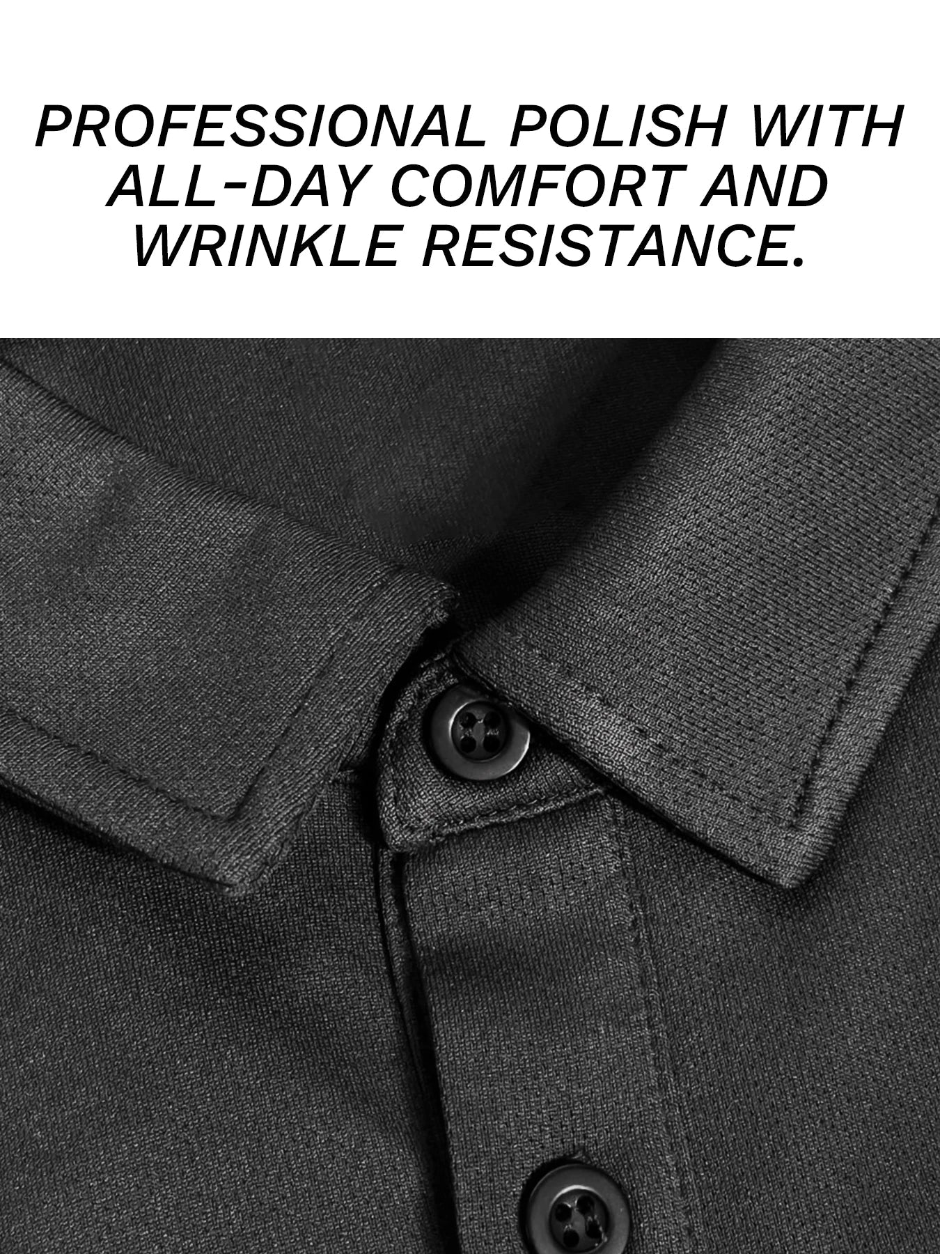 3 pcs set, men's polyester polo shirts, soft and comfortable, many colors available, suitable for daily wear - WILKYs