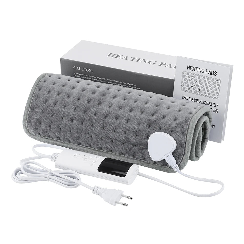 30*60cm Electric Heating Pads for Back Neck Shoulder Home Office Washable Winter Warm Blanket Timed Temperature Control - WILKYs