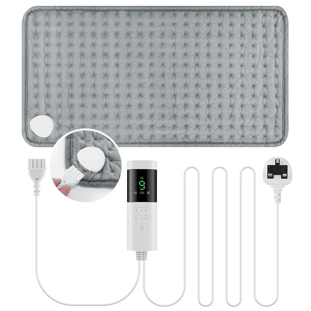 30*60cm Electric Heating Pads for Back Neck Shoulder Home Office Washable Winter Warm Blanket Timed Temperature Control - WILKYs