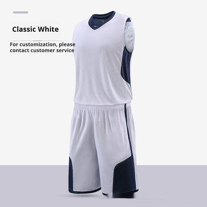 Basketball Wear Suit Training Competition Team Uniform Team Vest Printed Breathable Sports Workout Clothes