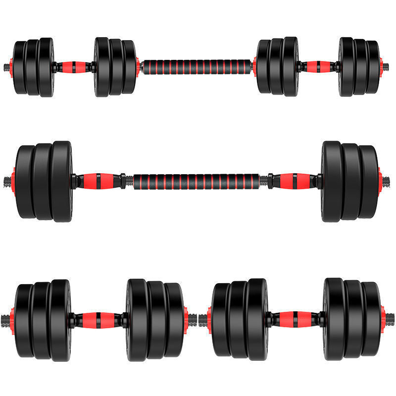 WILKYs0Household Multi-specification Adjustable Dumbbell Disassembly Barbell
 Product Information：
 


 Material: PE
 
 Specification: 25 (cm)
 
 Applicable scenarios: running sports, fitness equipment, health massage
 
 Weight: 10kg pair of