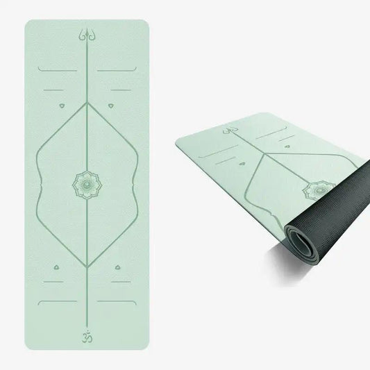 Pido TPE yoga mat, plain pattern, 183cm x 61cm, options 6mm and 8mm thickness.