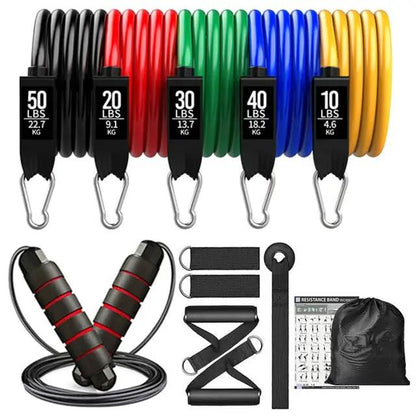 360lbs Fitness Resistance Bands Set – Ultimate Home Workout Kit - WILKYs