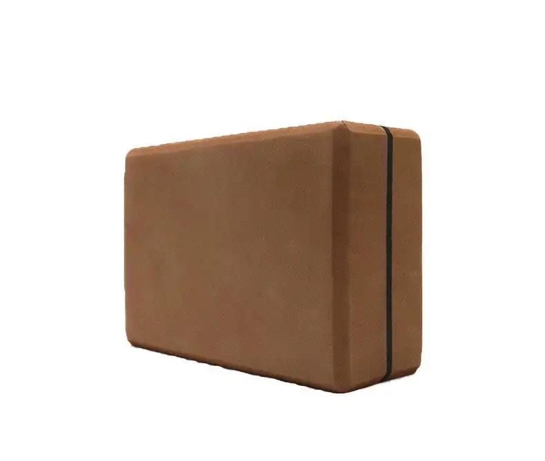 Cork yoga assist artifact yoga brick for stability and support.