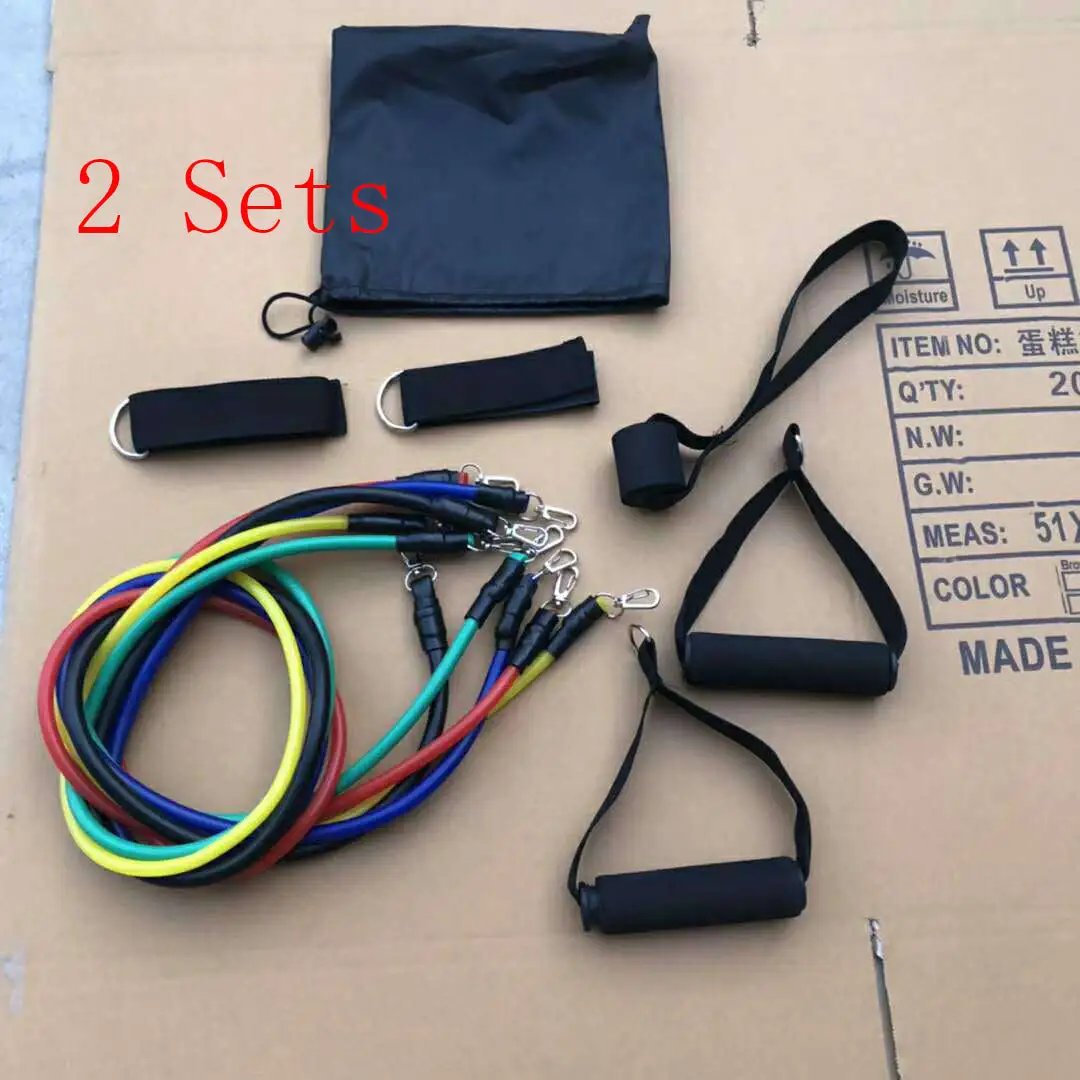 WILKYs0Pull Rope Elastic Rope Strength Training Set
 Overview:


 1. Beautifully styled: This yoga pull rope is suitable for a variety of sports.
 
 2. High quality: Made of high quality latex, resistant to pulling, 