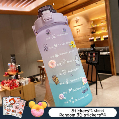 WILKYsWater bottleFitness Drinking BottleThe Fitness Bottle is the perfect way to stay hydrated and motivated throughout the day. Featuring a motivational design, time and volume markers, and a convenient c