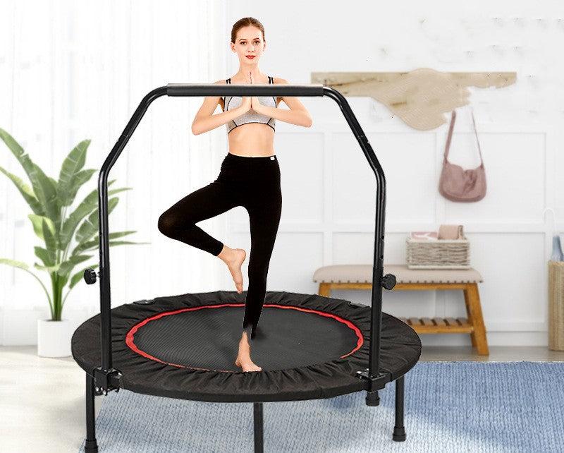 WILKYsTrampolineChildren's Trampoline Exercise Bed Indoor Home Adult Sports
 Product information:
 


 Color: red and black
 Material: PP mesh + bold waist drum spring + PP pad + steel
 Load bearing: 100LB
 Suitable aged:5-60 year
 Size:40i