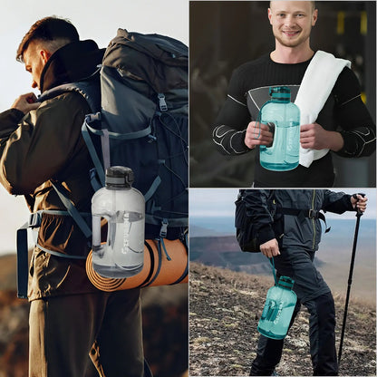 3L Large Capacity Sports Water Bottle Outdoor Fitness Kettle Plastic Water Drinking Cup Students Portable Gym Big Jug - WILKYs