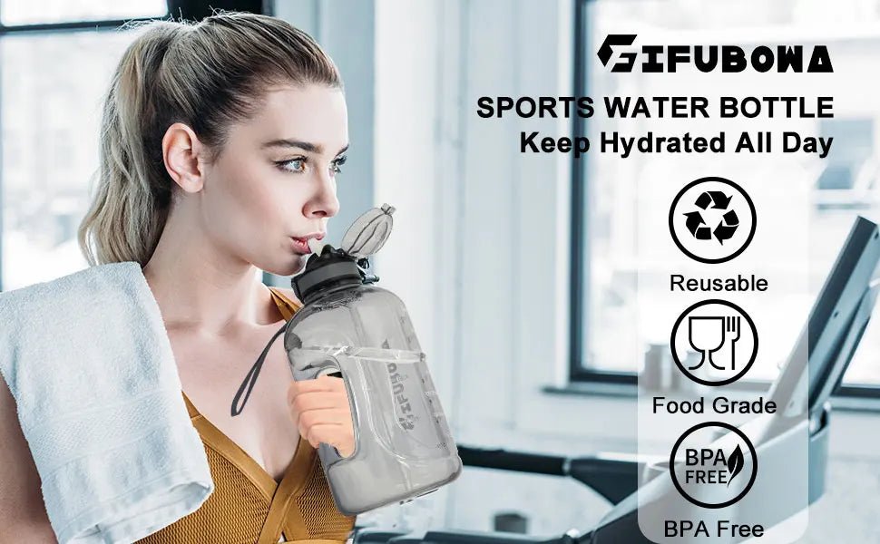 3L Large Capacity Sports Water Bottle Outdoor Fitness Kettle Plastic Water Drinking Cup Students Portable Gym Big Jug - WILKYs