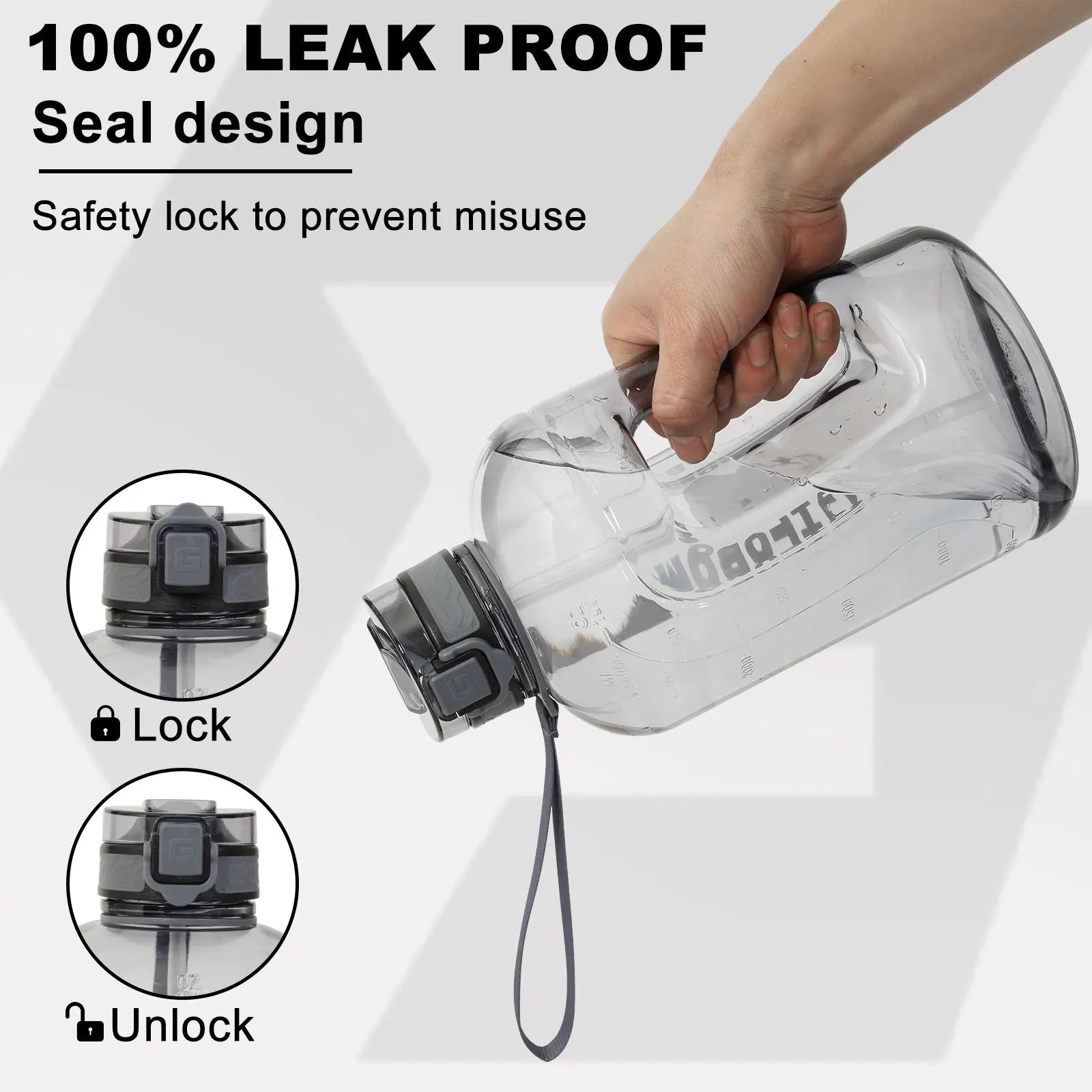 3L Large Capacity Sports Water Bottle Outdoor Fitness Kettle Plastic Water Drinking Cup Students Portable Gym Big Jug - WILKYs