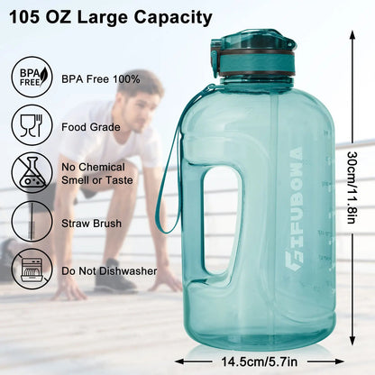 3L Large Capacity Sports Water Bottle Outdoor Fitness Kettle Plastic Water Drinking Cup Students Portable Gym Big Jug - WILKYs