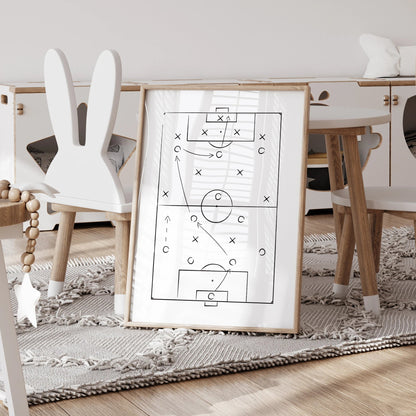 Personalized Football Jersey Wall Art – Custom Name & Number, 3pcs Set - WILKYs