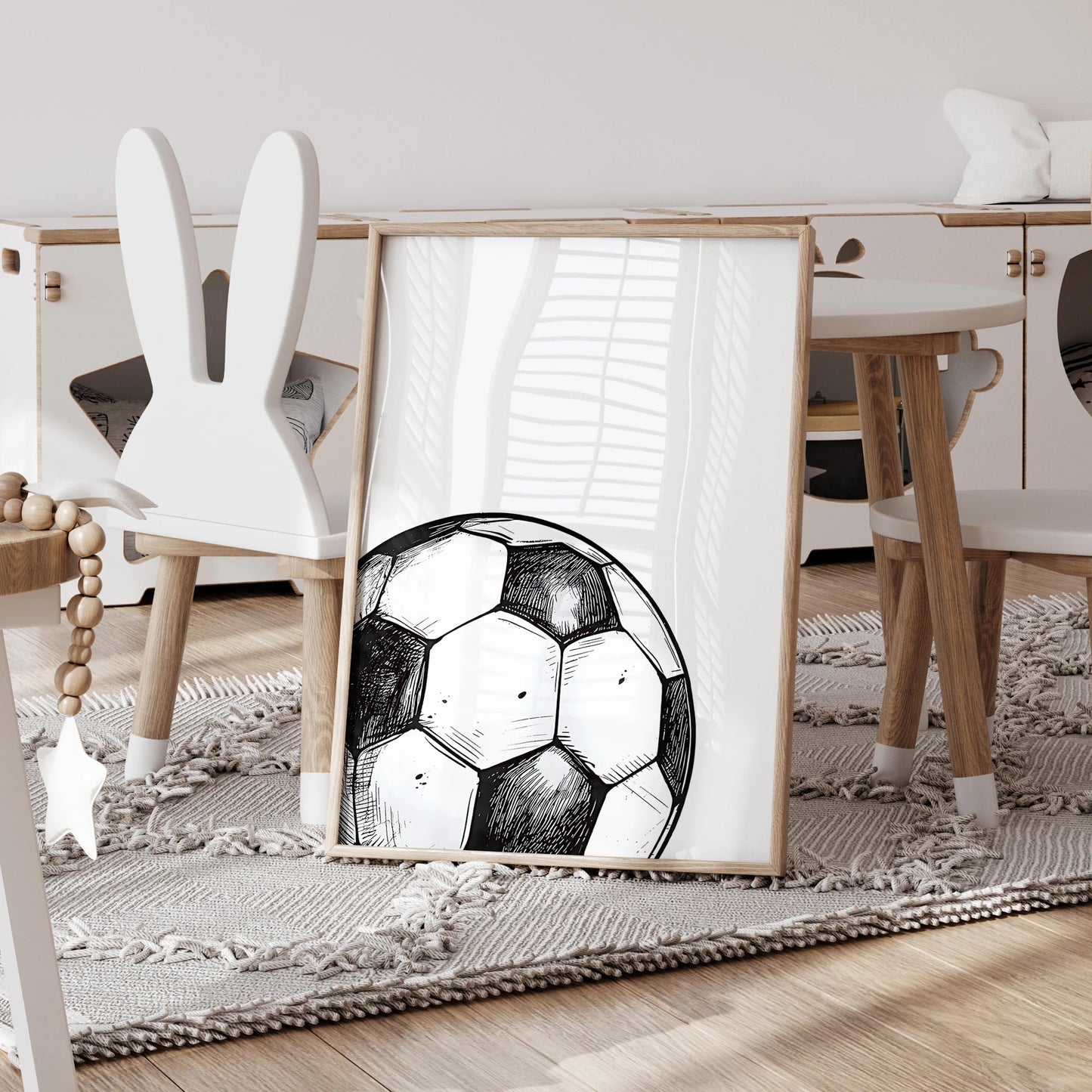 Personalized Football Jersey Wall Art – Custom Name & Number, 3pcs Set - WILKYs