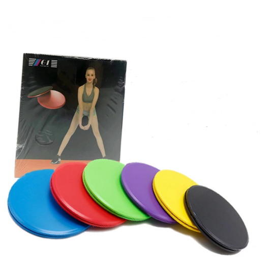 WILKYs0Fitness Sliding Disc Coordination Ability Round Sliding Mat
 Overview: 
 
 PP plastic, environmentally friendly and tasteless, withstand pressure and drop resistance, strong and durable
 
 EVA cushion with EVA cushion and no