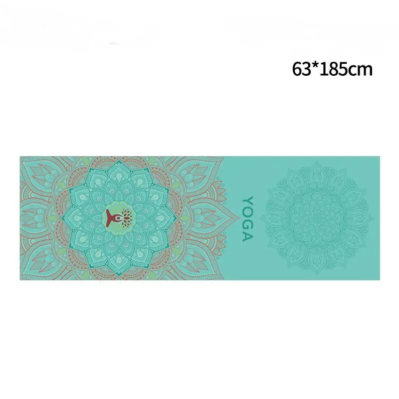 WILKYs0Non-slip printed yoga mat
 Name: Fleece Yoga Towel
 
 Size: 185CM*63CM
 
 Material: Double-sided velvet
 
 Thickness: 1.5MM


 
 
 
 
 
 
 
 
 
 
 
 
