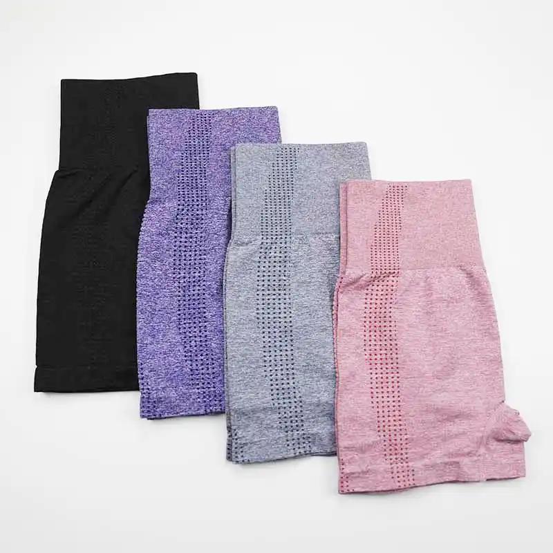 High stretch yoga fitness shorts in various colors showcasing flexibility and comfort.